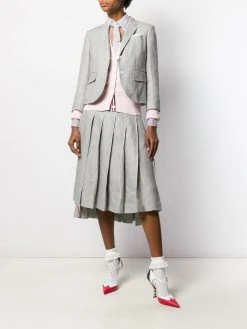 Thom Browne sheer mid-length shirt dress