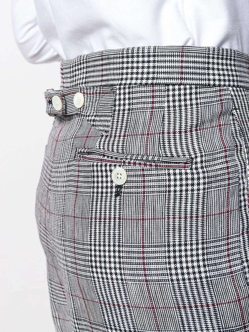 New ❤️ Thom Browne Check print cropped trousers cropped pants of women ✨ 5 Thom Browne check print cropped trousers