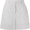 Thom Browne high-waist seersucker shorts
