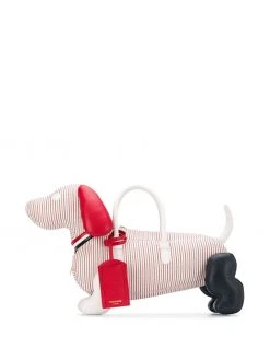 Thom Browne Hector Jr. seersucker-print bag