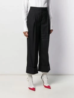 Discount π Thom Browne 4 Bar high waisted trousers cropped pants of women π 9 Thom Browne 4-Bar high-waisted trousers