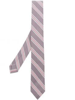 Thom Browne jacquard hairline stripe tie