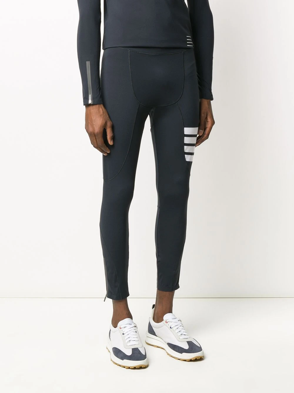 Coupon π Thom Browne Lightweight compression tech 4 Bar tights leggings of men β€οΈ 3 Thom Browne lightweight compression tech 4-Bar tights