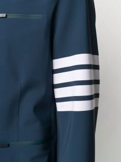 Thom Browne lightweight tech hooded 4-Bar jacket