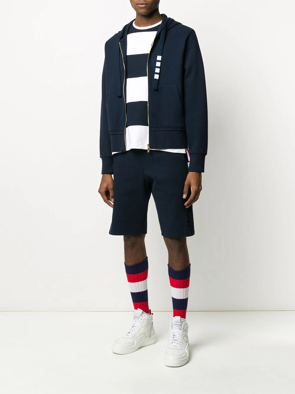 Best Sale π― Thom Browne Side vent 4 Bar track shorts track & running shorts of men π 2 Thom Browne side vent 4-Bar track shorts