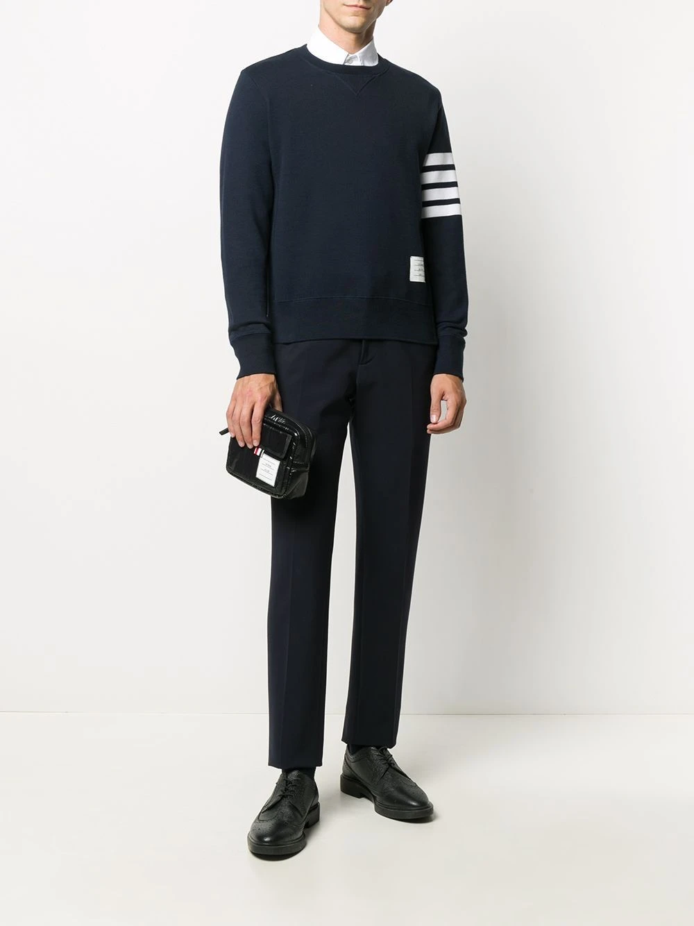 Flash Sale π Thom Browne Top two way zip wash bag toiletry bags of men βοΈ 2 Thom Browne top two-way zip wash bag