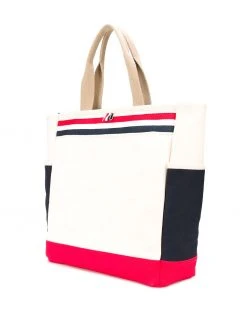 Thom Browne tricolour canvas garden tote