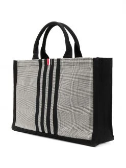Budget π Thom Browne Prince of Wales print tote tote bags of men π 7 Thom Browne Prince of Wales print tote