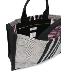 Budget π Thom Browne Prince of Wales print tote tote bags of men π 9 Thom Browne Prince of Wales print tote
