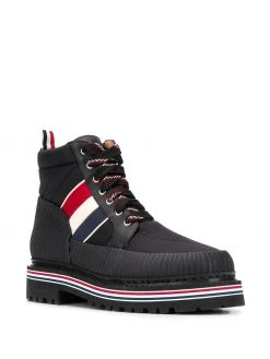 Thom Browne all terrain tricolour stripe ankle boots
