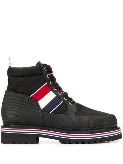 Thom Browne all terrain tricolour stripe ankle boots