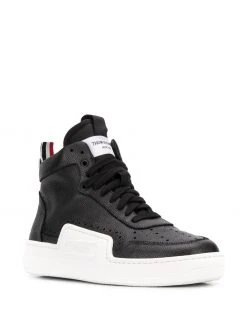 Thom Browne pebbled basketball hi-top sneakers