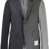 Thom Browne Fun-Mix super 120s flannel sport coat
