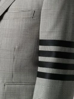 Thom Browne Prince of Wales 4-Bar sport blazer