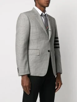 Thom Browne Prince of Wales 4-Bar sport blazer