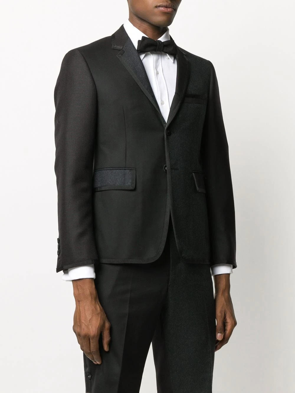 Best Pirce π Thom Browne Fun Mix flannel tipping sport coat blazers of men β€οΈ 3 Thom Browne Fun-Mix flannel tipping sport coat