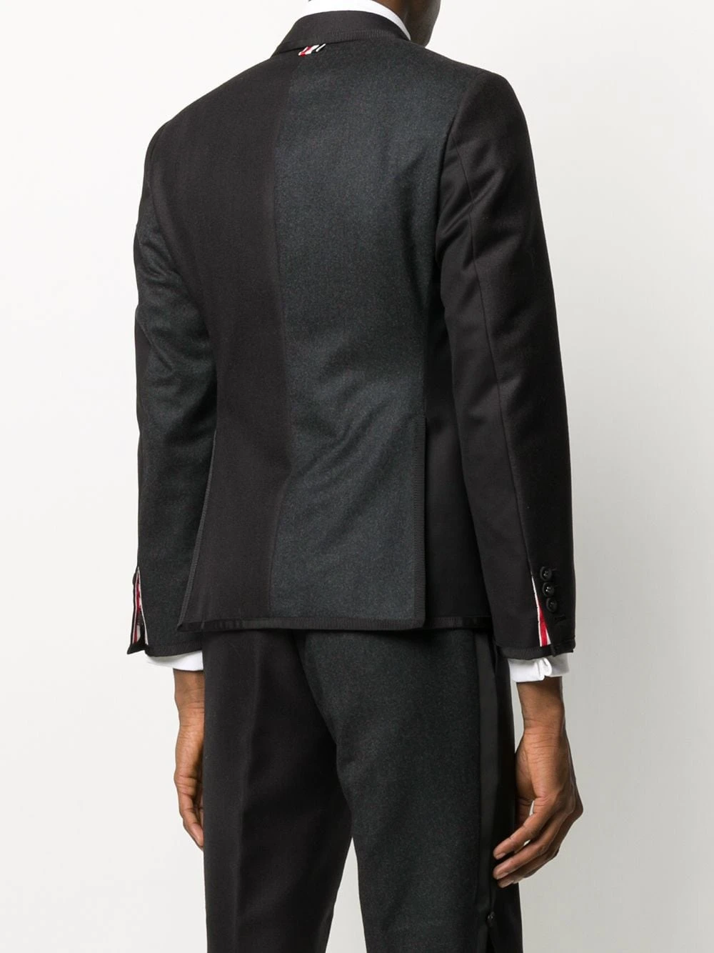 Best Pirce π Thom Browne Fun Mix flannel tipping sport coat blazers of men β€οΈ 4 Thom Browne Fun-Mix flannel tipping sport coat