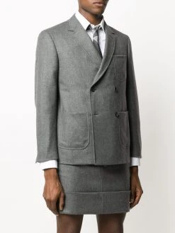 Thom Browne double-breasted flannel sack jacket