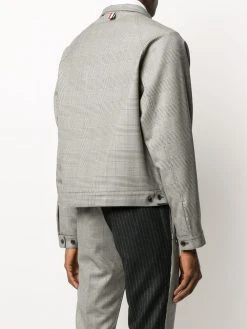 Thom Browne Prince of Wales raglan jacket