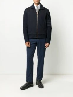 Thom Browne 4-Bar zip-up cardigan