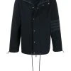 Thom Browne tonal 4-Bar hooded jacket