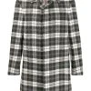 Thom Browne tartan check tweed coat
