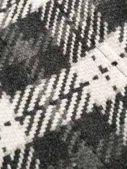 Outlet β€οΈ Thom Browne Tartan check tweed coat single breasted coats of men π 12 Thom Browne tartan check tweed coat