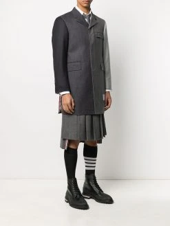Thom Browne Fun-Mix super 120s Chesterfield overcoat