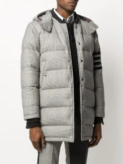 Thom Browne Prince of Wales check padded coat