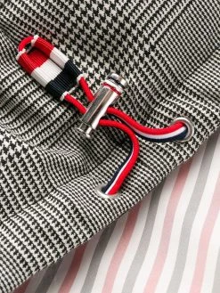 Thom Browne Prince of Wales check padded coat