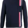 Thom Browne tricolour intarsia stripe jumper