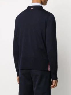 Thom Browne tricolour intarsia stripe jumper