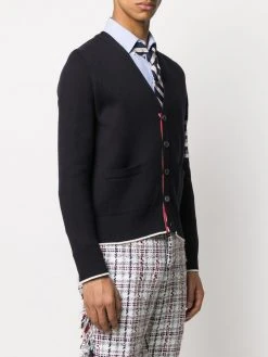 Thom Browne 4-Bar Lion Icon jacquard cardigan