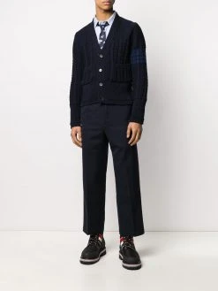 Thom Browne Aran cable 4-Bar cardigan
