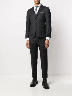 Thom Browne narrow chalk-stripe flannel suit