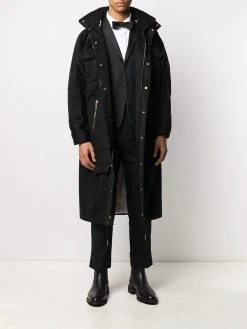 Thom Browne satin weave 4-Bar shirt