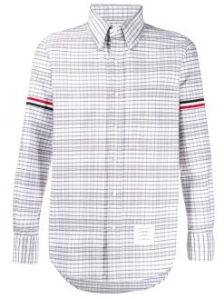 Thom Browne armband stripe checked shirt