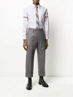 Thom Browne armband stripe checked shirt