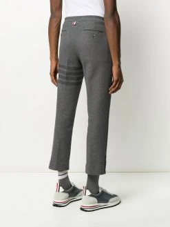 Coupon β¨ Thom Browne Slim fit tonal 4 Bar trousers cropped pants of men π 10 Thom Browne slim-fit tonal 4-Bar trousers