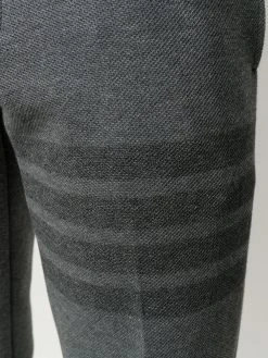 Coupon β¨ Thom Browne Slim fit tonal 4 Bar trousers cropped pants of men π 11 Thom Browne slim-fit tonal 4-Bar trousers