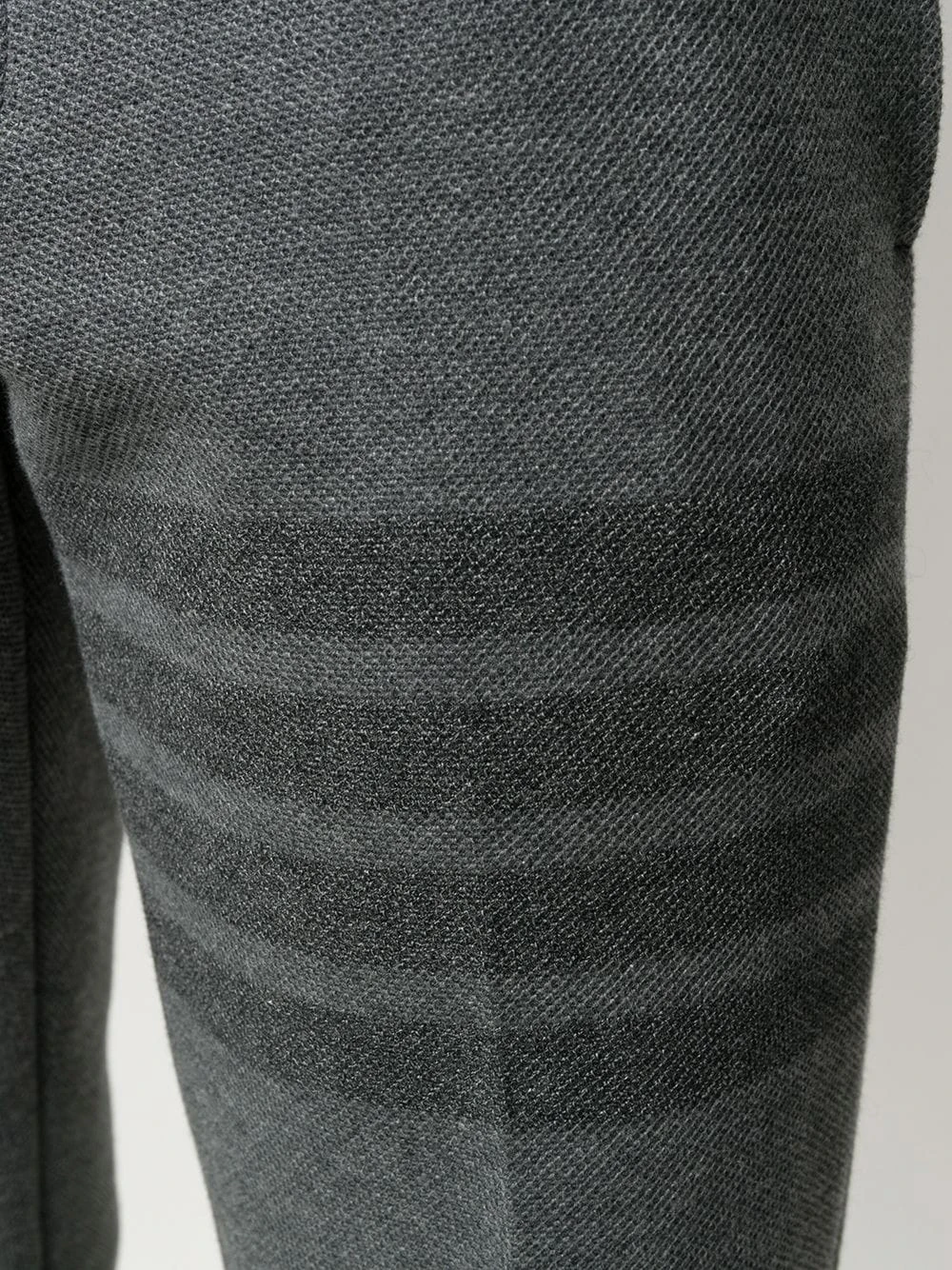 Coupon β¨ Thom Browne Slim fit tonal 4 Bar trousers cropped pants of men π 5 Thom Browne slim-fit tonal 4-Bar trousers