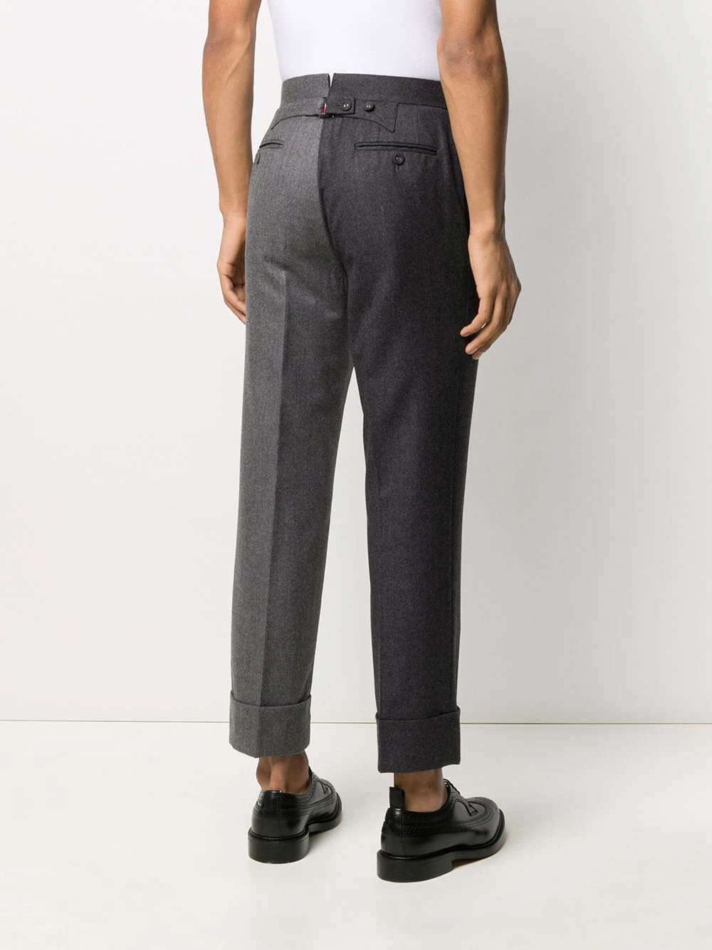 Brand new π Thom Browne Fun Mix flannel trousers tailored pants of men π₯° 4 Thom Browne Fun-Mix flannel trousers