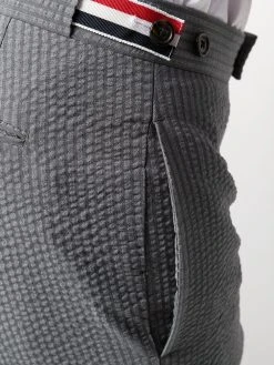 Thom Browne seersucker low-rise trousers