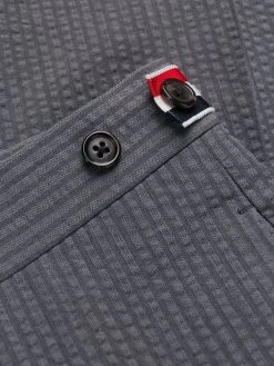 Thom Browne seersucker low-rise trousers