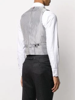 Best reviews of β Thom Browne Narrow chalk stripe flannel waistcoat waistcoats & gilets of men π₯° 8 Thom Browne narrow chalk-stripe flannel waistcoat