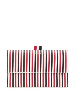 Thom Browne mini striped flap folio