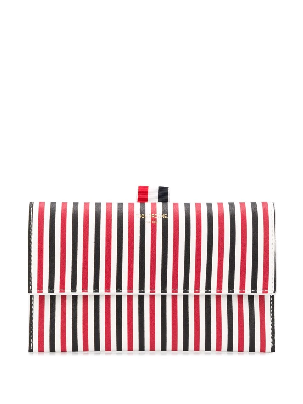 Coupon ⭐ Thom Browne Mini striped flap folio wallets & purses of women 🥰 1 Thom Browne mini striped flap folio