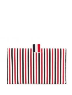 Thom Browne mini striped flap folio