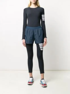 Thom Browne 4-Bar flyweight tech running shorts