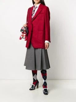 Thom Browne frayed narrow shoulder sack jacket